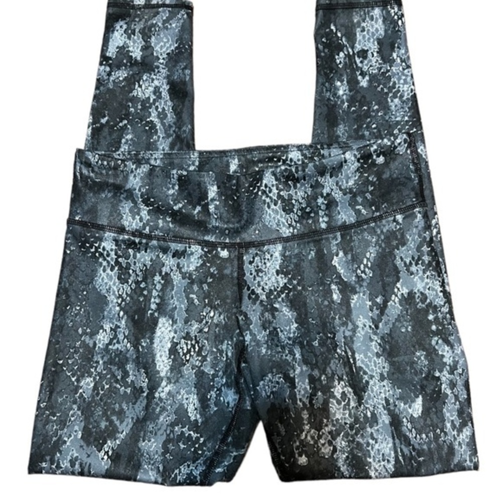 Alo Yoga Gray Pattern Leggings Full Length Size Medium